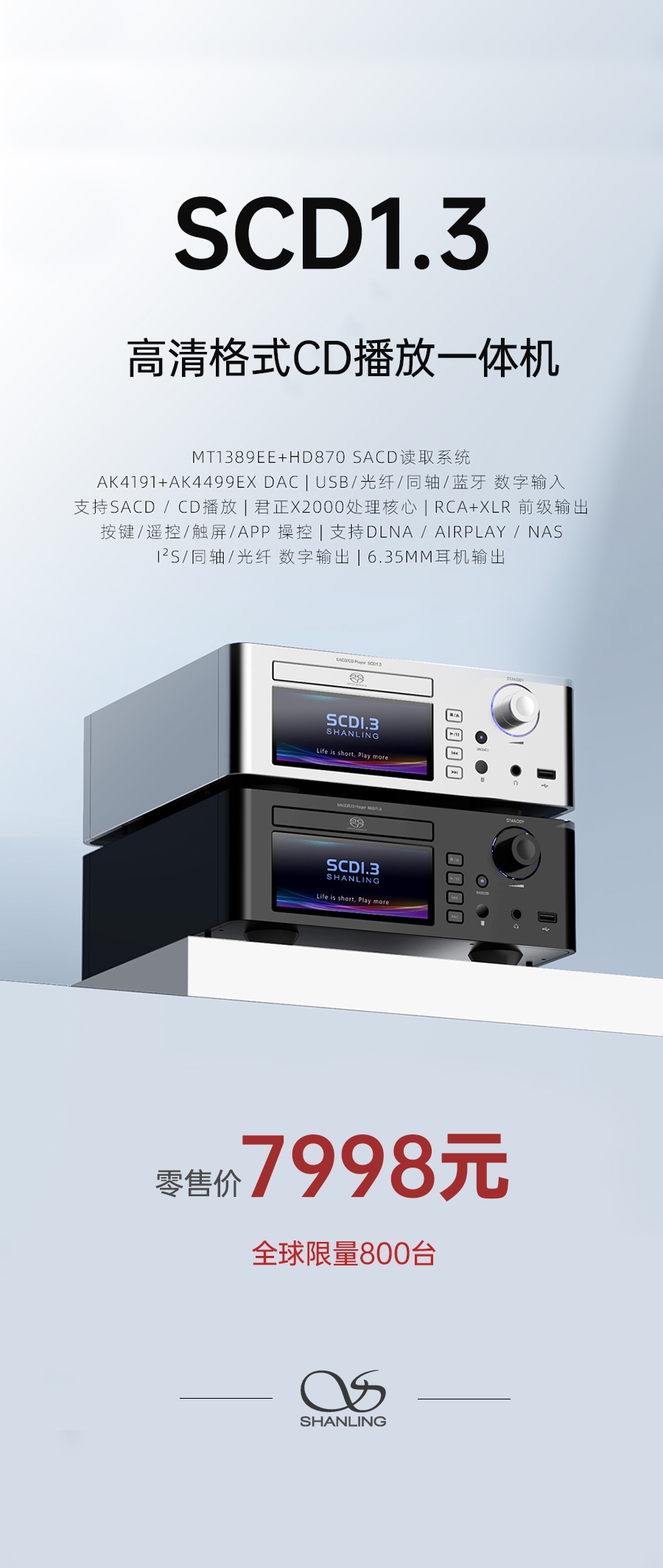 高清世界，由此開啟 | SCD1.3 高清格式SACD播放機重磅上市